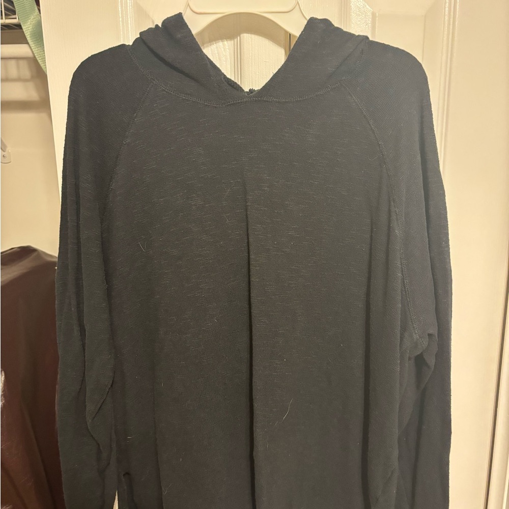 Aerie Black Hooded Sweatshirt